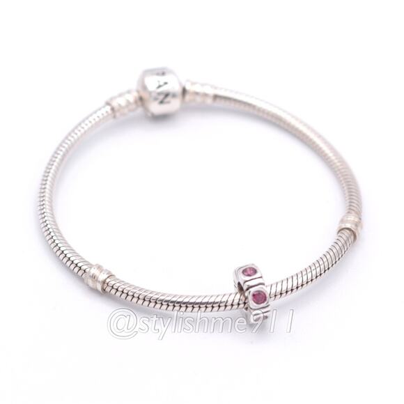 Authentic PANDORA Trinity Pink CZ Spacer - 790368PCZ - Picture 5 of 10